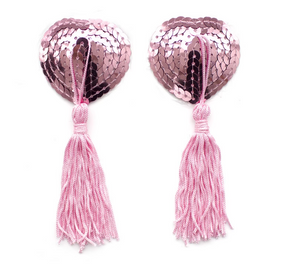 Sexy Adhesive Nipple Covers With Tassel Sequins