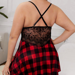 Plus Size Chemises Sexy Lace Perspective