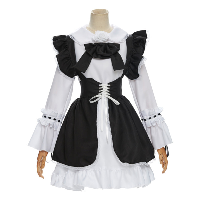 Cosplay Classic Black And White Maid Anime Dress