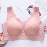 Thai Latex Lace Seamless Underwear Bra No rims Bralette