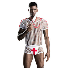 Men's Lingerie Role Playing Nurse Uniform Sexy Lingerie Costume