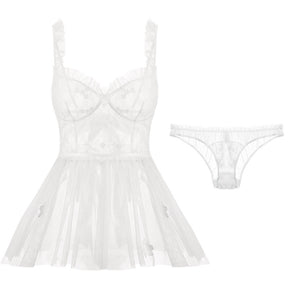 Sexy Lace Tulle Body Chemise