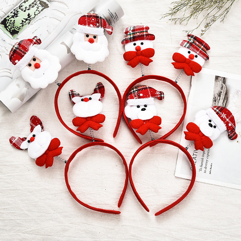 Christmas Santa Headband Cute Cartoon Antlers
