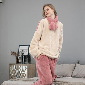 Coral Fleece Pajamas Long Sleeve Loungewear