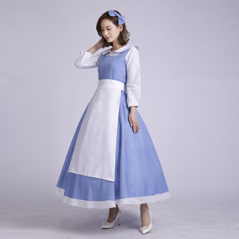 Cosplay Halloween Beauty and the Beast Belle Dress Clothing