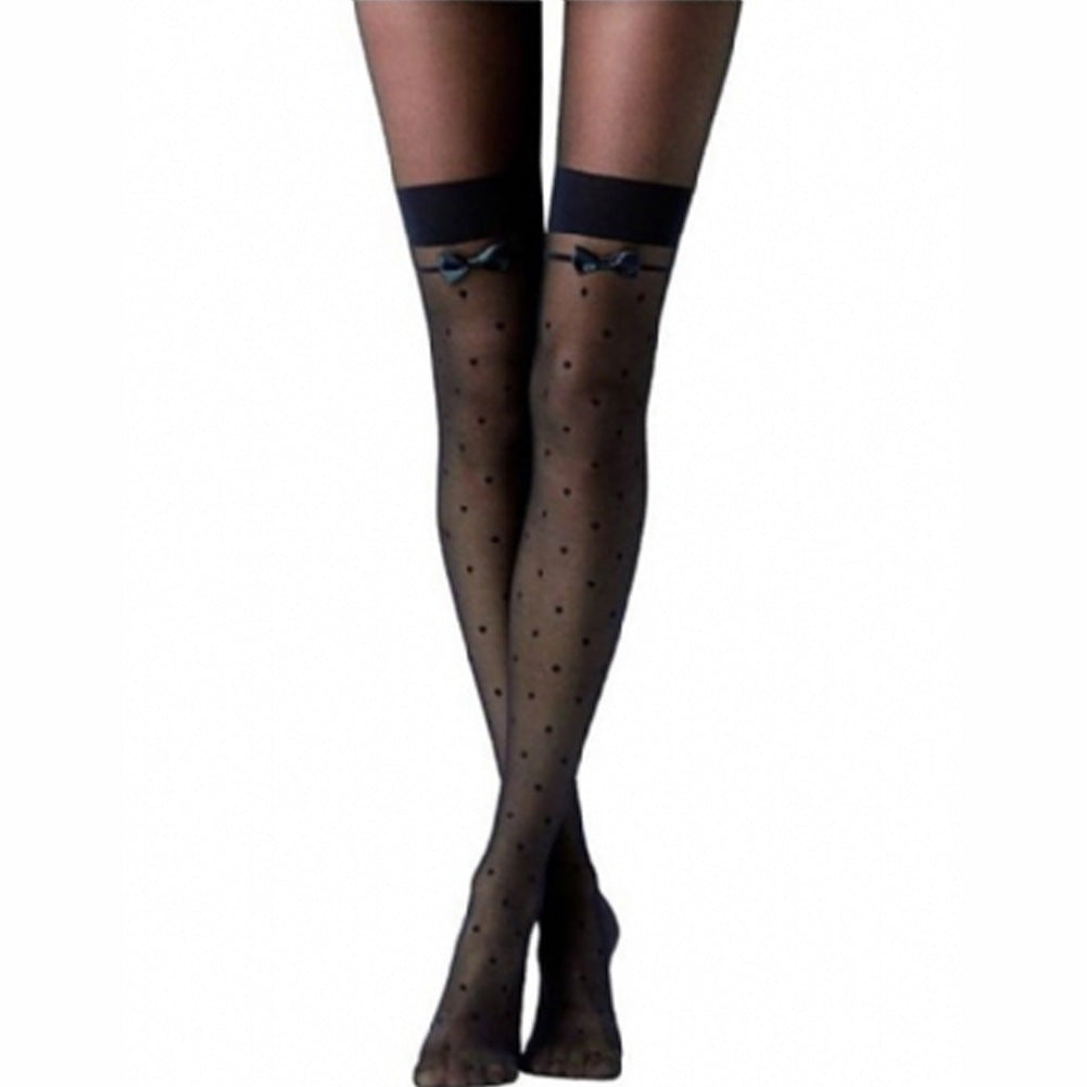 Ultra Thin Sexy Lace Trim Thigh High Stockings