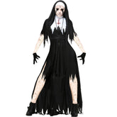 Halloween Nun Costume Cosplay Vampire Demon Costume