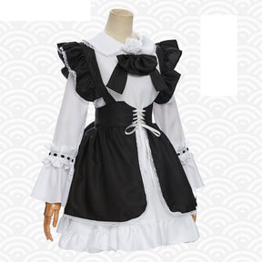 Cosplay Classic Black And White Maid Anime Dress