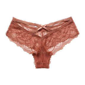 High Waist Lace Sexy Breathable Cotton Crotch Thong