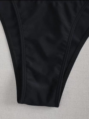 Sexy Bikini 3Pcs Resort Swimwear Neck Straps Resort Swim
