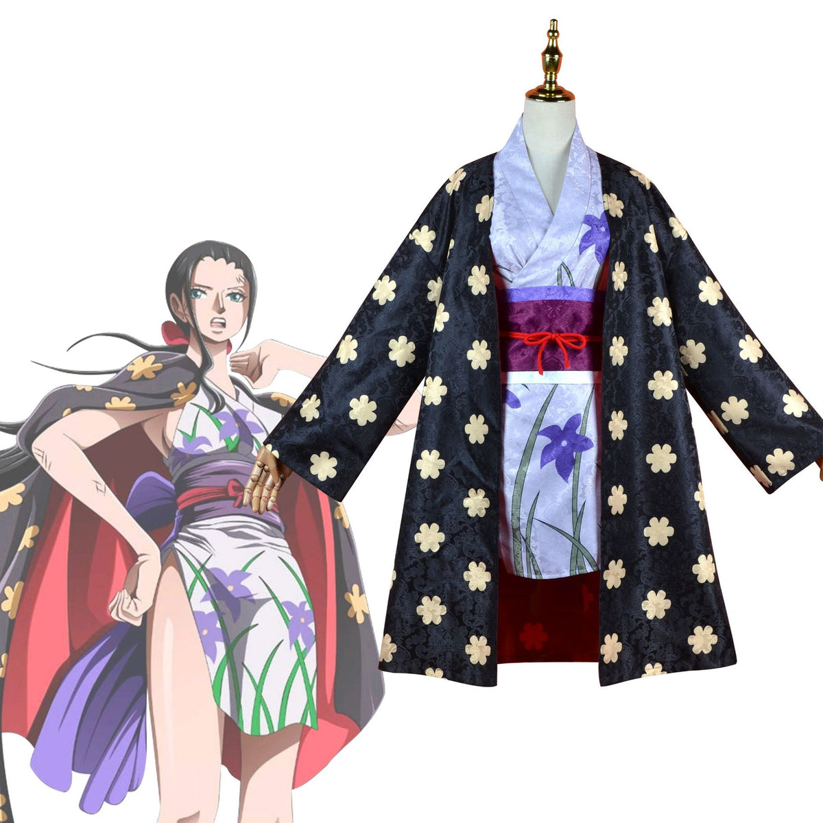 Cosplay One Piece Robin Kimono Clothing