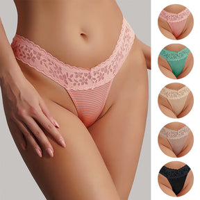 New Stitching Lace Sexy Thong Thin Girls Panties