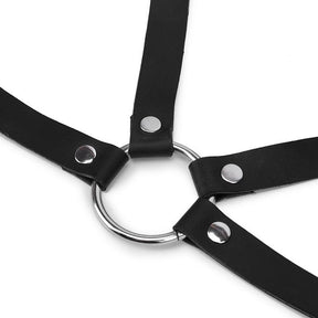 PU Leather Bondage With Body Bandage Set