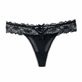 Sexy Lace Ice Silk Panties Hollow Thong