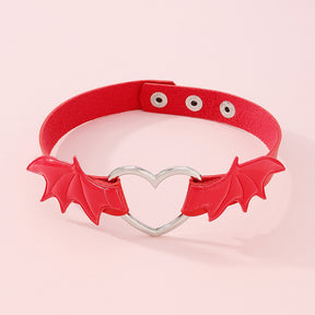 Punk Vampire Choker Love Wings