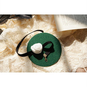 Hepburn Vintage Rose Flower Velvet Choker Collarbone Chain
