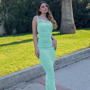 New Fashion Sexy Backless Slim Sling Dress Club Wear