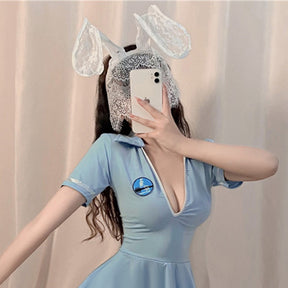 Hairband Lace Veil Eye Mask Bunny Ears