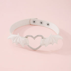 Punk Vampire Choker Love Wings