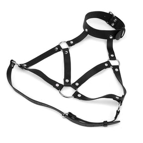 PU Leather Bondage With Body Bandage Set
