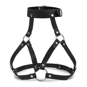 PU Leather Bondage With Body Bandage Set