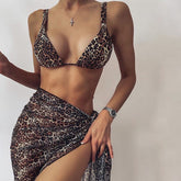Bikini Skirt Sexy Resort Swim Three-Piece Swimsuit
