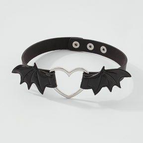 Punk Vampire Choker Love Wings