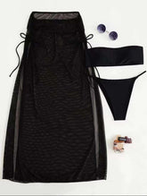 Sexy Bikini 3Pcs Resort Swimwear Cross Straps Resort Swim