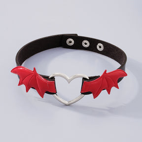 Punk Vampire Choker Love Wings