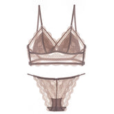 New U-Shaped Sexy Lace Thin Lingerie Set