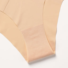 Wavy Lace Seamless Ice Silk Cotton Crotch V-shaped Thong