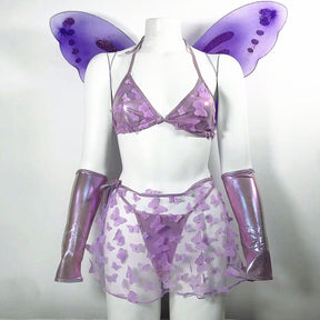 New Sexy Lingerie Mesh See-Through Butterfly Sexy Costume