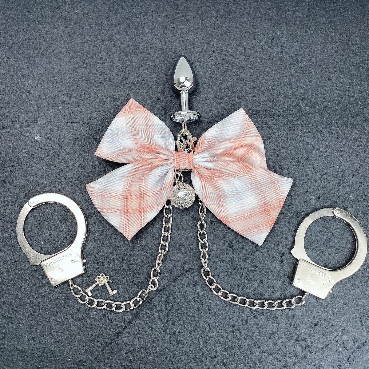 Metal Chains SM Bandage Bow Handcuffs Bandage Set