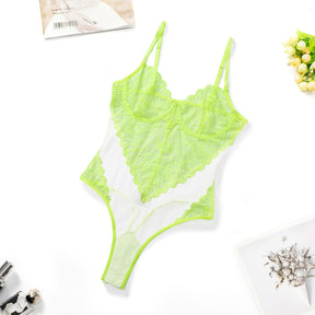 Sheer Mesh Pespective Mesh Sexy Lingerie Bodysuit