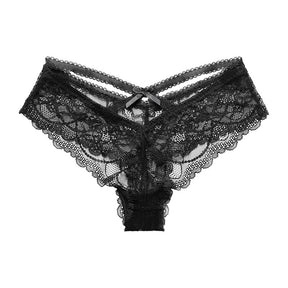 High Waist Lace Sexy Breathable Cotton Crotch Thong