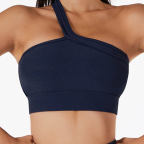 Sports Bra One Shoulder Strap Yoga Underwear Sport Bralette