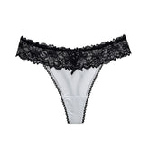 Sexy Lace Ice Silk Panties Hollow Thong