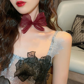 Lace Bow Choker