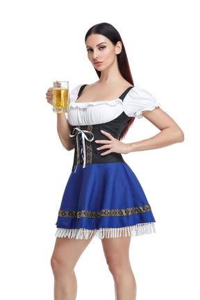 Halloween Role Playing Oktoberfest Clothing Maid Dress