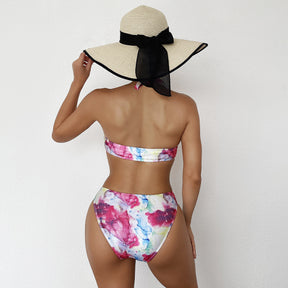 New Print Sexy Cutout One Piece Bikini Resort Swim