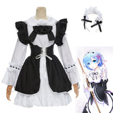 Cosplay Classic Black And White Maid Anime Dress