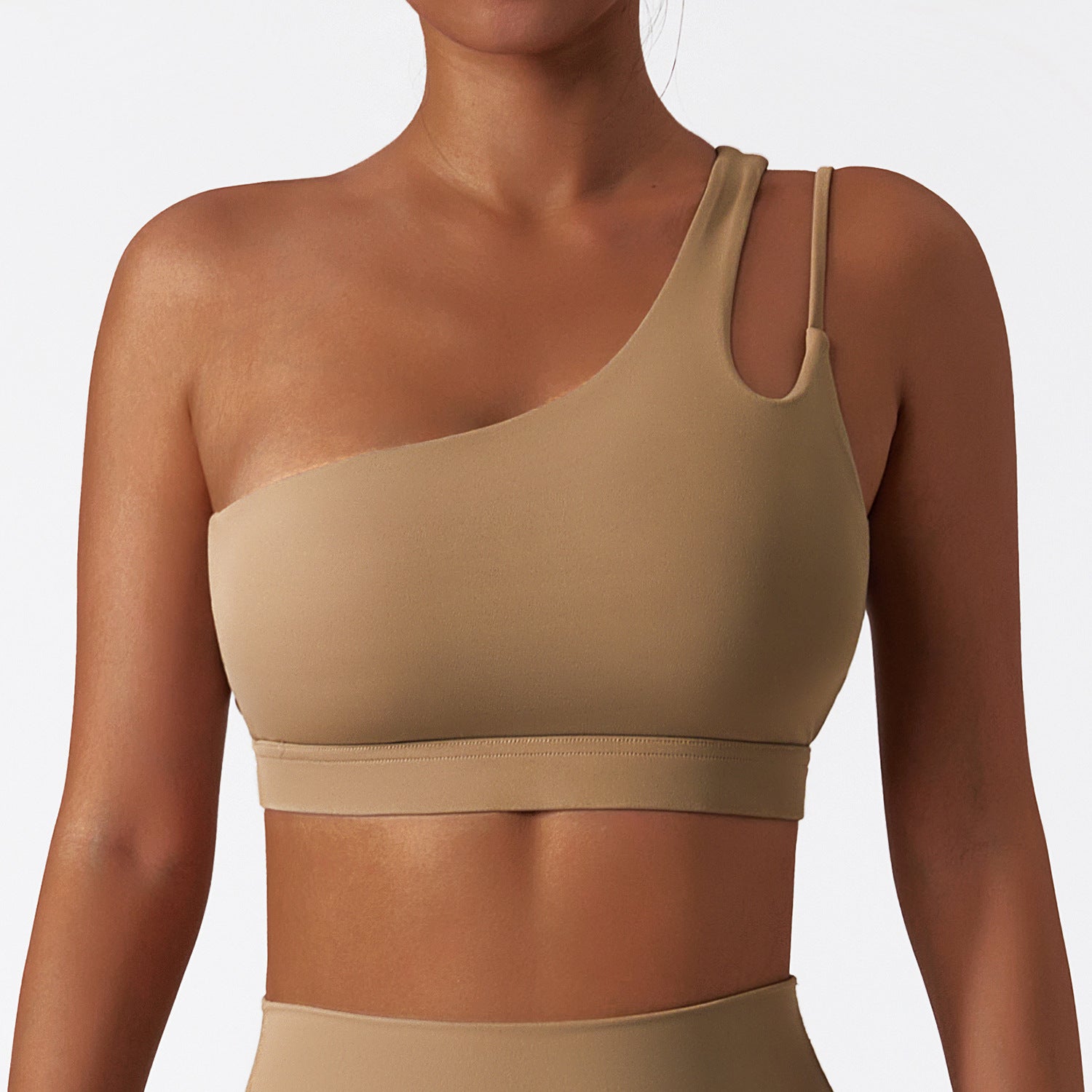 Sports Bra One Shoulder Strap Yoga Underwear