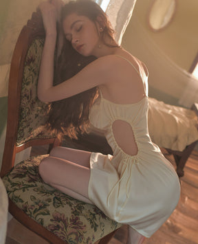 Summer Thin Ice Silk Lace Halter Strap Sexy Chemise