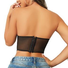 Allover Lace Rose Embroidery Sexy Corset