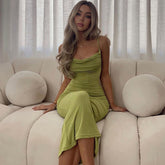 New Fashion Sexy Backless Slim Sling Dress Club Wear
