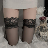 Thin Thigh High Stockings JK Stocking