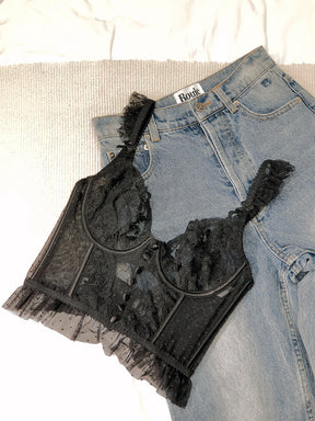 Sexy Lace Embroidery Corset
