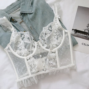 Sexy Lace Embroidery Corset