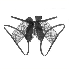 Seductive Transparent Traceless Lace Split Panties - Sexyzara