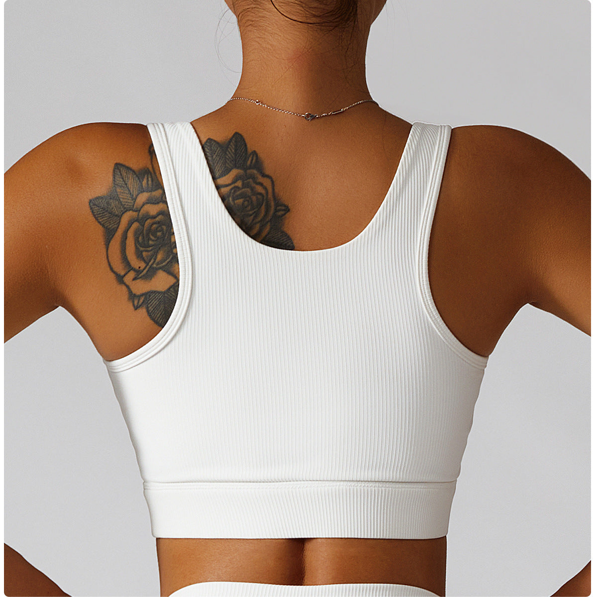 Sports Bra Metal Buttons Yoga Underwear Sport Bralette